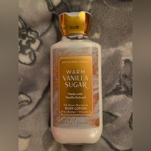 Sealed Bath and Body Works warm vanilla sugar lotion.